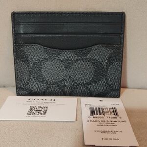 Coach Card Holder Wallet New With Tags Retail $78
